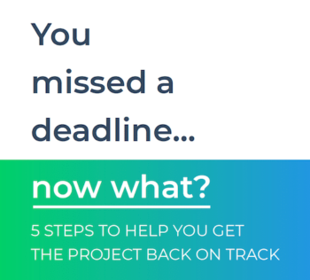 Missed project deadline checklist guide