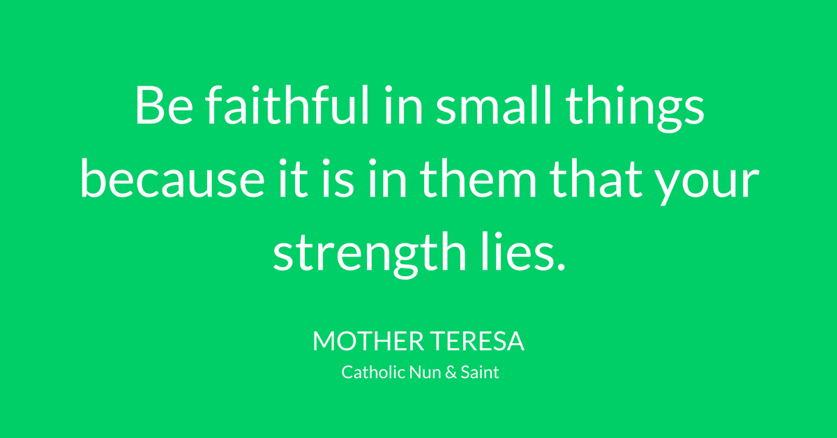 leadership quotes -- mother teresa