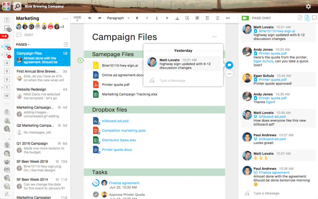 Samepage is a top Slack alternative in 2017