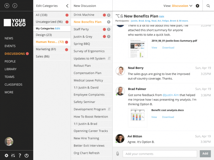 Top slack alternatives jostle