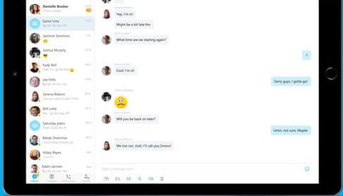 Skype offers features that you don't get with Slack