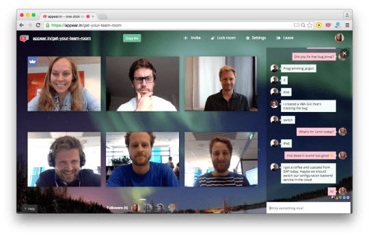 Appear.in for video conferencing