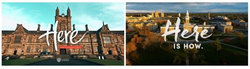 College ads look similar