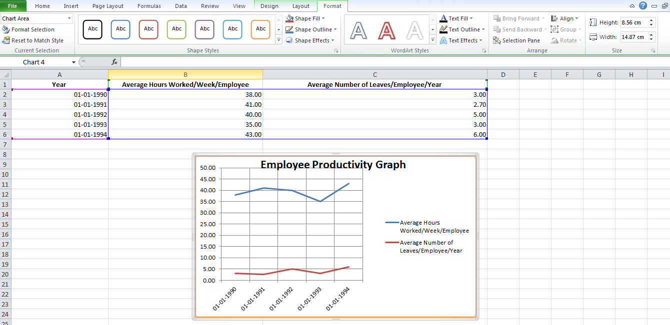 How to make a graph in excel-format excel graph