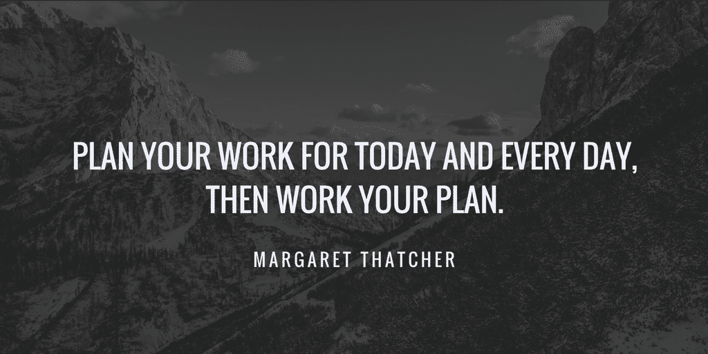 Project planning quotes margaret thatcher
