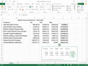 excel tips and tricks quick analysis