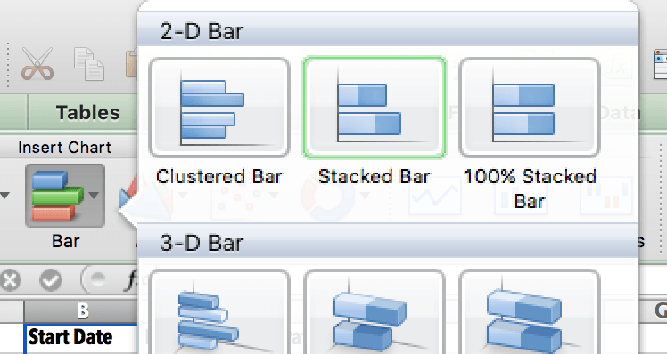 Stacked bar