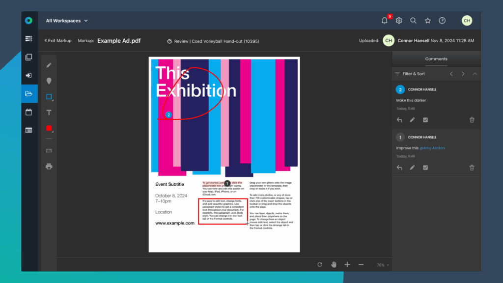 Advanced markup