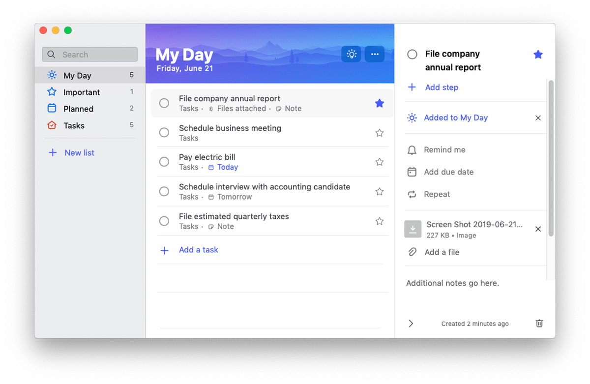 Microsoft To Do (formerly Wunderlist)