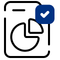 Data driven decisions icon