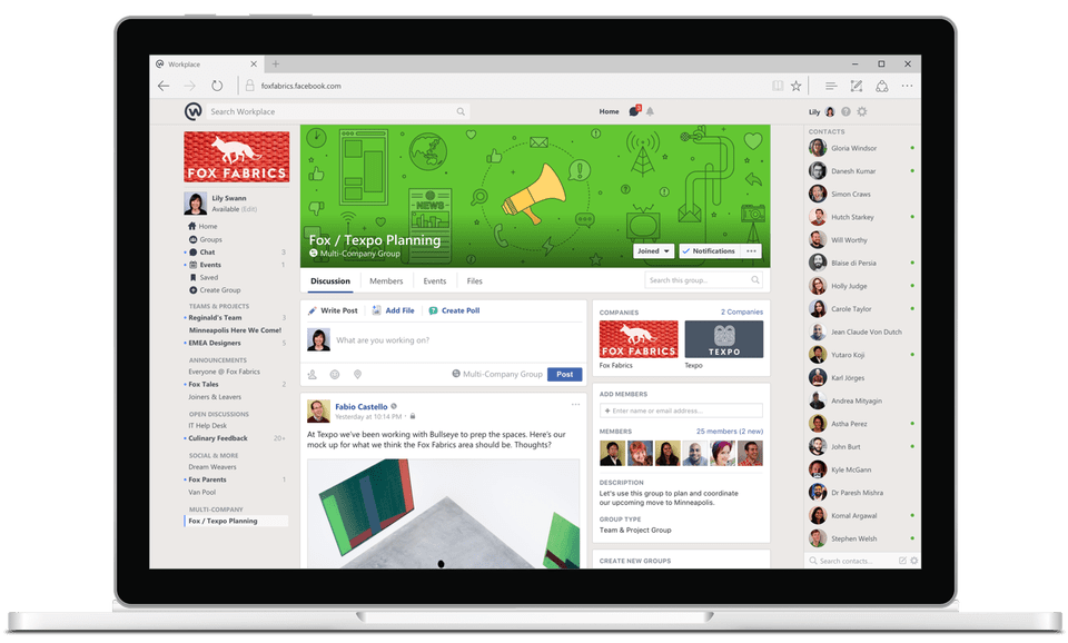 Facebook workplace