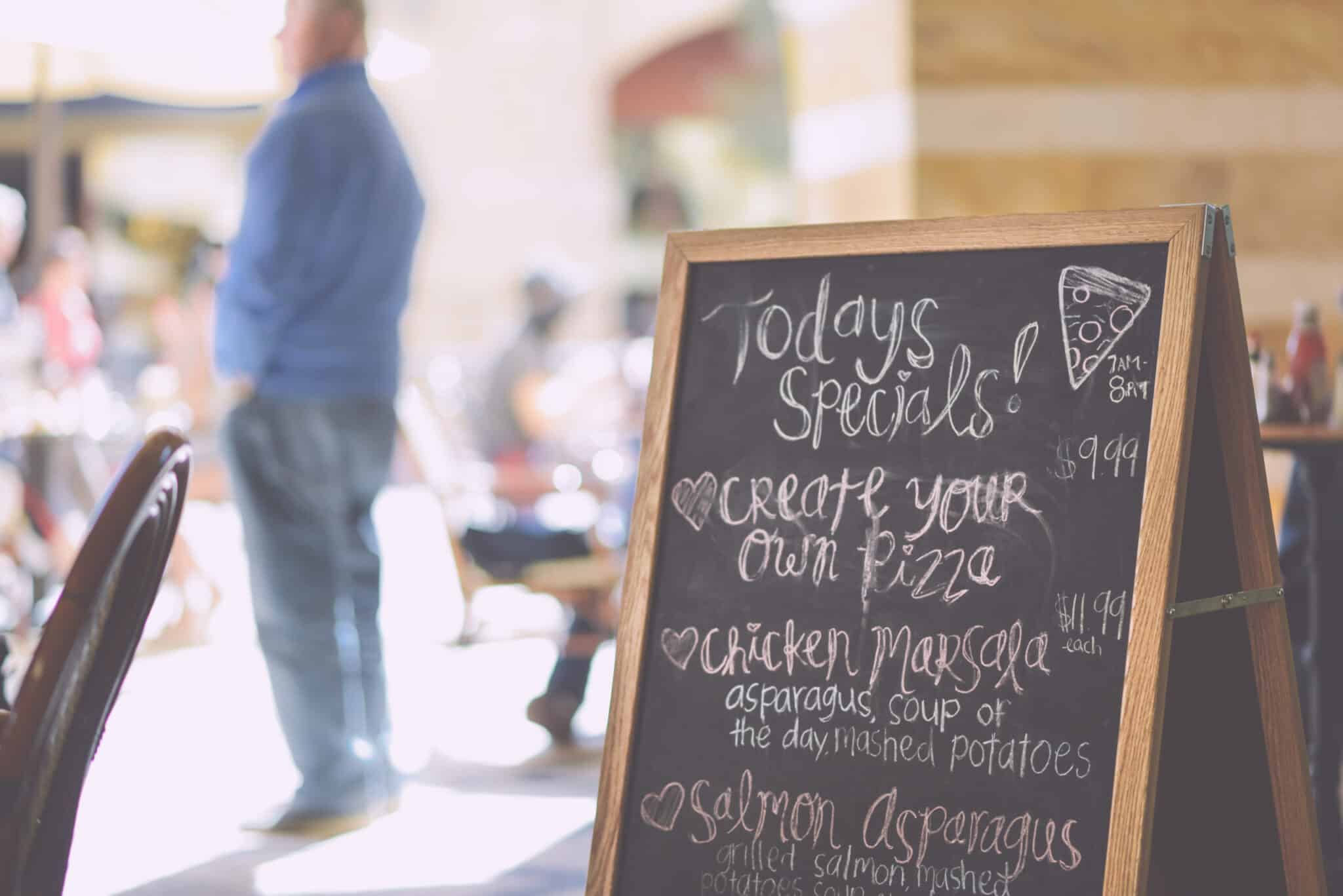Guerrilla marketing menu