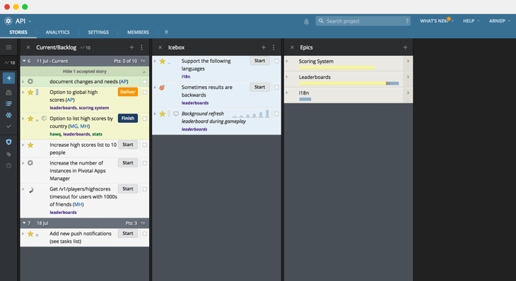 PivotalTracker
