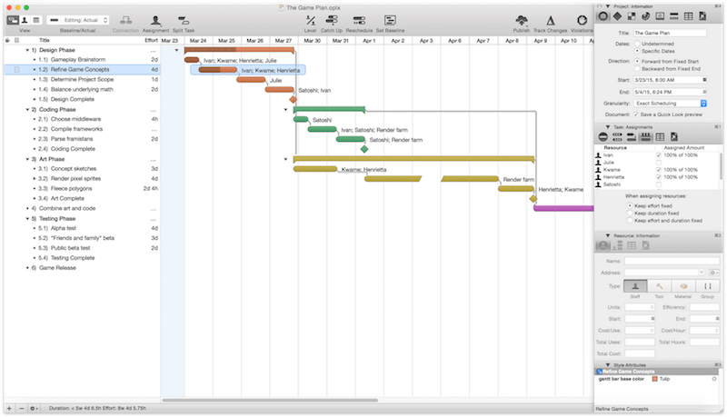 Omniplan screenshot