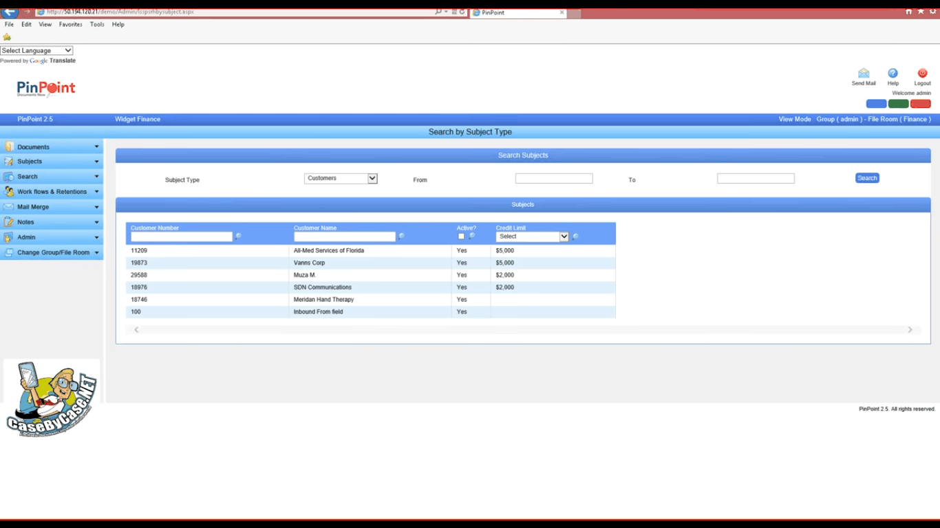 PinPoint a web-based solution