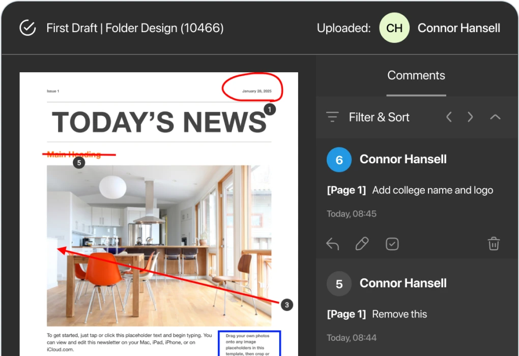 Product creative proofing