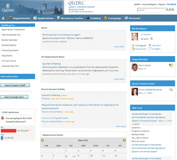 Sharepoint alternatives intranet connections