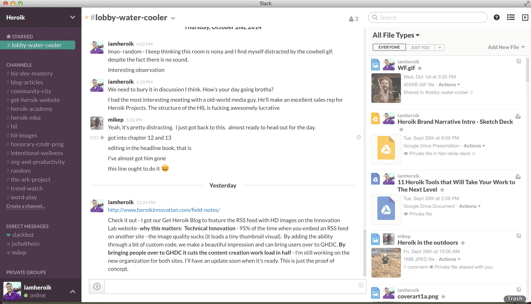 Slack helps teams keep their communication