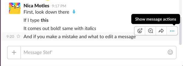 Helpful Slack tips