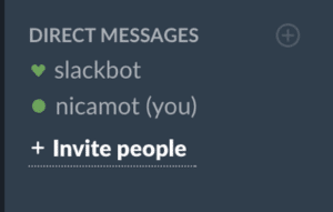 Invite people or create DM groups