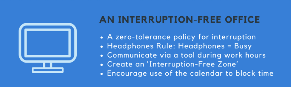 improve team productivity interruption free office