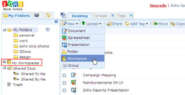 Zoho docs as alternative