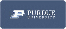 Purdue University logo on a blue background.