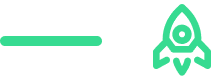 A horizontal line next to a rocket icon.