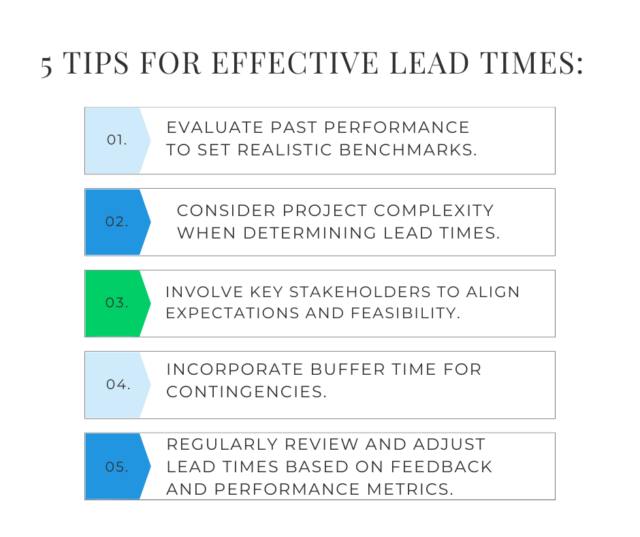 5 tips for effective lead times for project requests