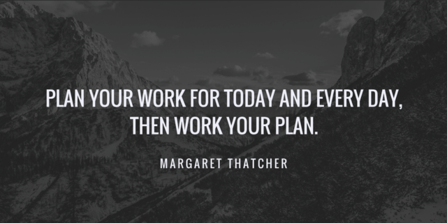 project planning quotes margaret thatcher