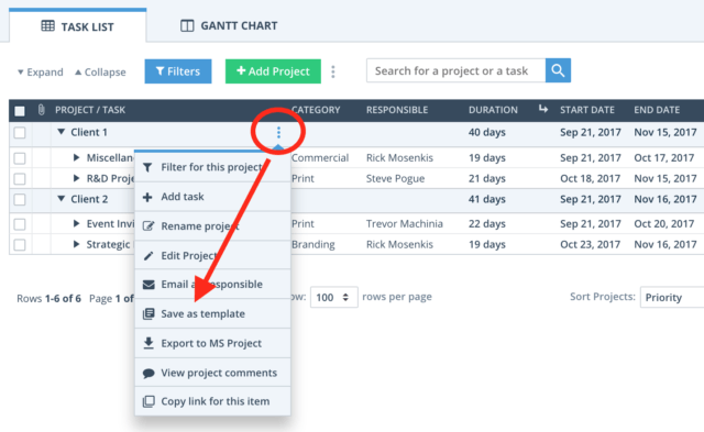 project template workzone