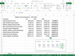excel tips and tricks quick analysis 