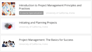 coursera project management courses