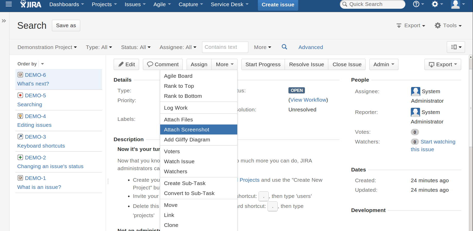 Создать проект в jira