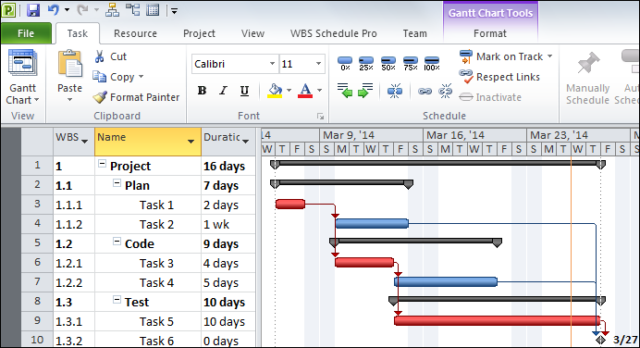 gantt chart software microsoft project