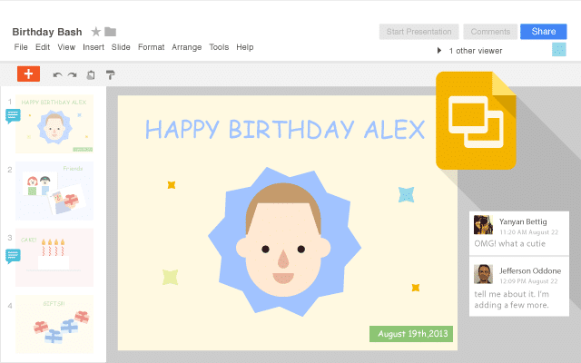 collaboration tools for presentations google slides
