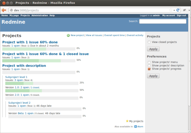 microsoft project alternatives redmine